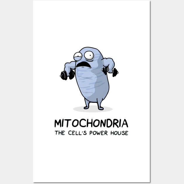 Mitochondria The powerhouse of the cell. Wall Art by labstud